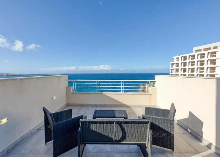 Stylish Penthouse Bay Square 5 Lejlighed San Pawl il-Baħar